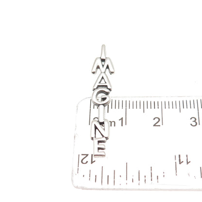 925 Sterling Silver Vintage John Lennon Imagine Charm Pendant