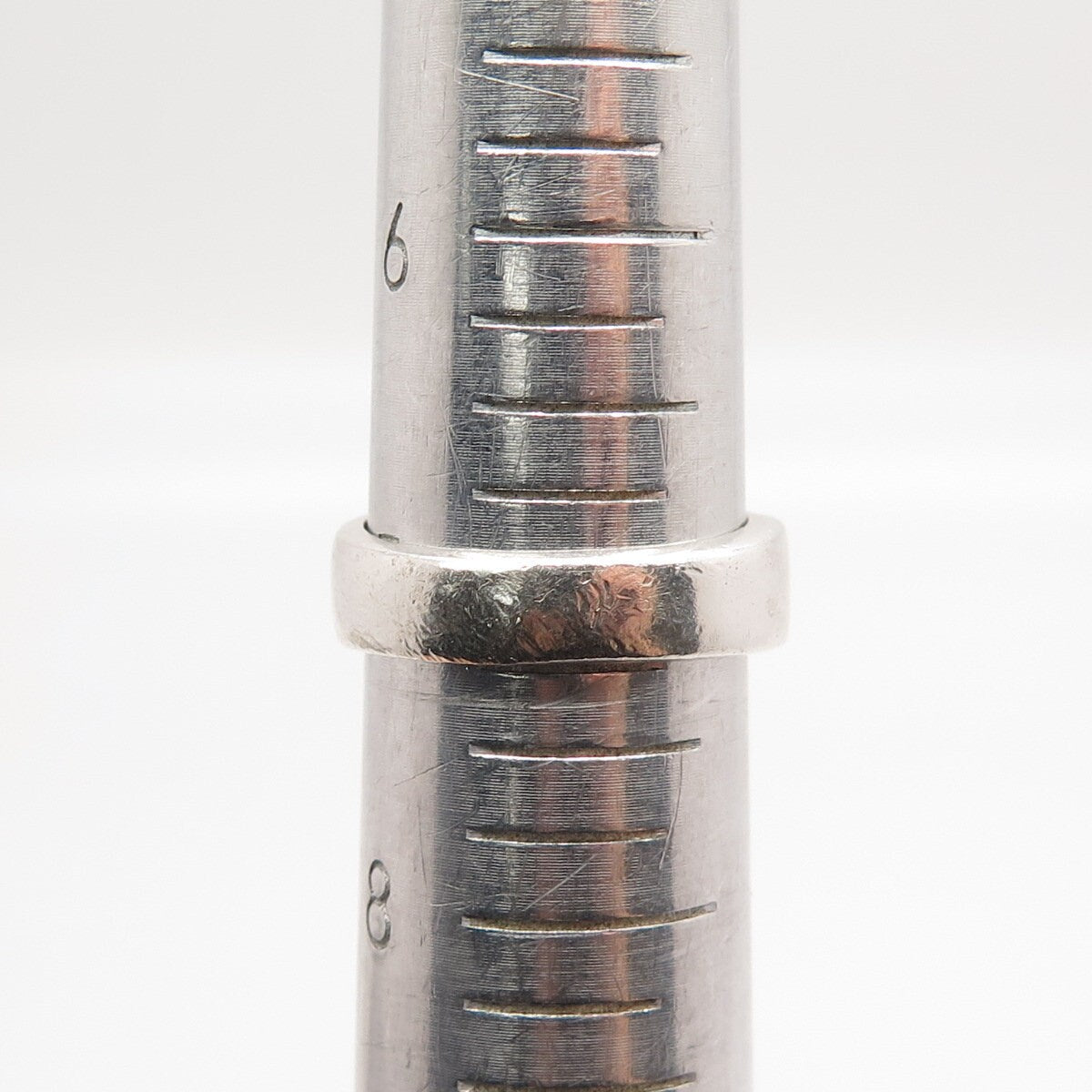 925 Sterling Silver Vintage Mexico Ribbed Shell Ring Size 7.25