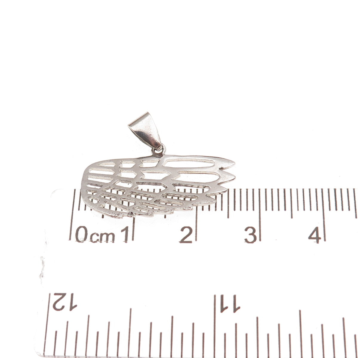 925 Sterling Silver Vintage Angel Wing Charm Pendant