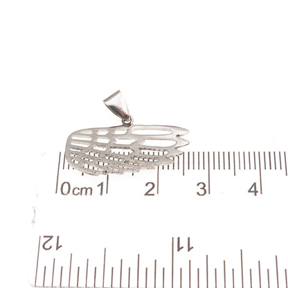 925 Sterling Silver Vintage Angel Wing Charm Pendant