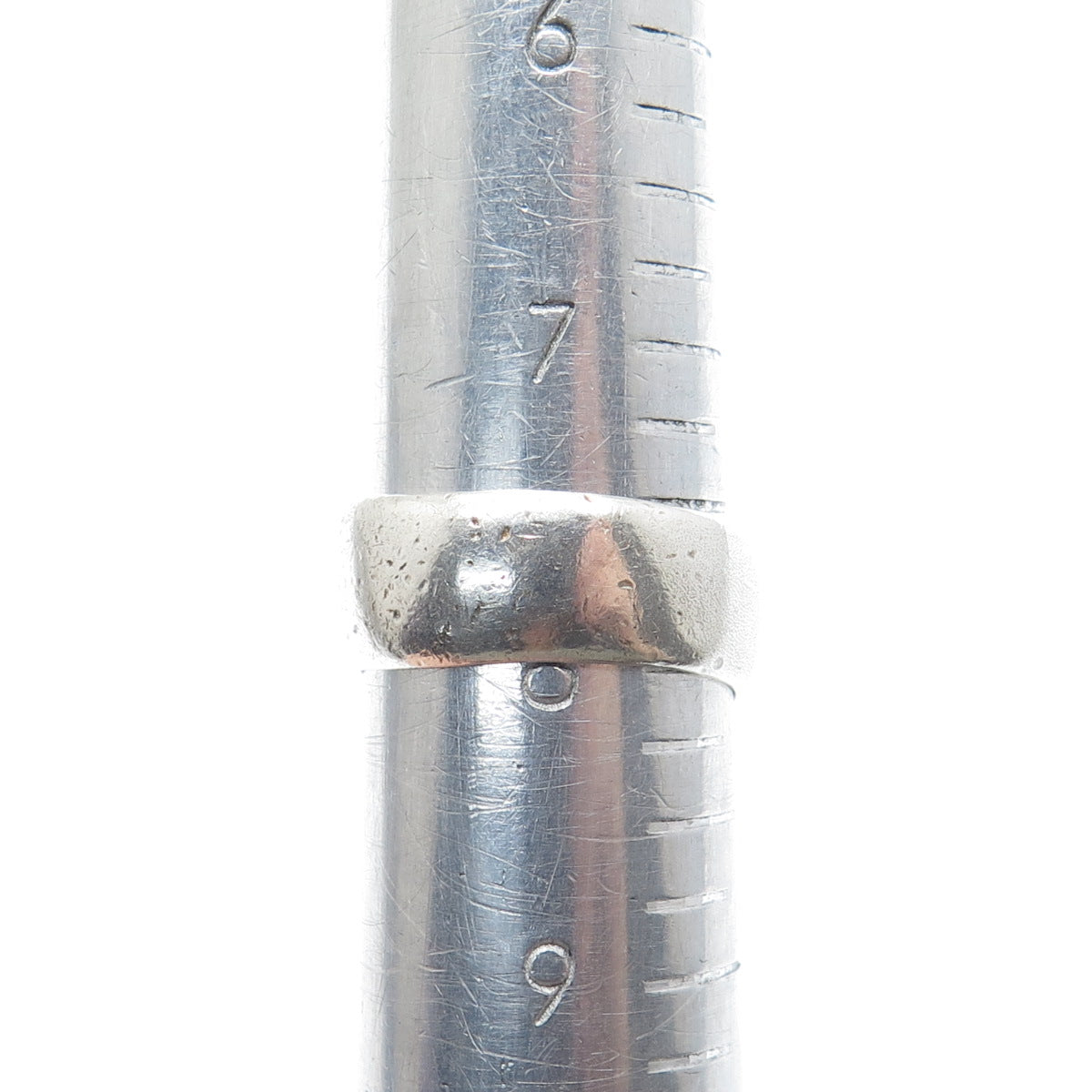 KABANA 925 Sterling Silver Vintage Modernist Flame Oxidized Ring Size 8