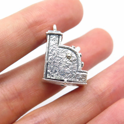 925 Sterling Silver Vintage BEAU Slot Machine For Good Luck Charm Pendant