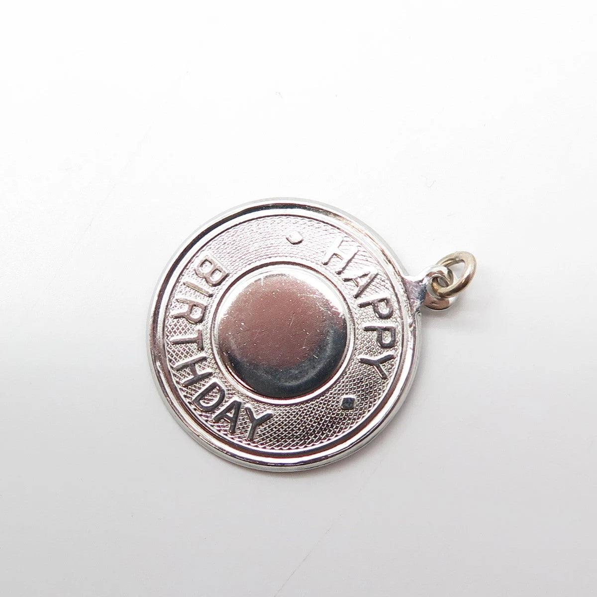 925 Sterling Silver Vintage Elco "Happy Birthday" Charm Pendant