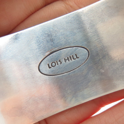 LOIS HILL 925 Sterling Silver Vintage Granulated Scroll Adjustable Bracelet 7.5"