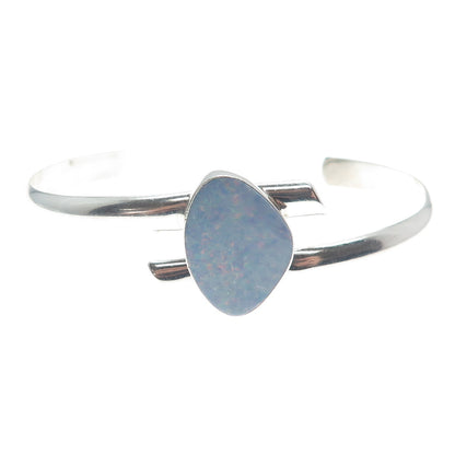 JAY KING DESERT ROSE 925 Sterling Silver Vintage Opal Adjustable Bracelet 6.75"