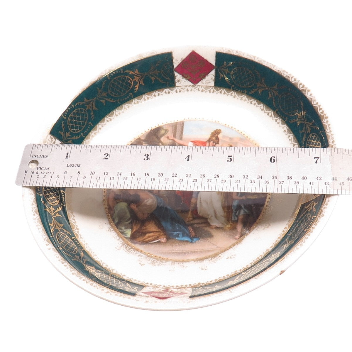 MORITZ ZDEKAUER Altrohlau Antique Storyteller Hand Painted Porcelain Plate