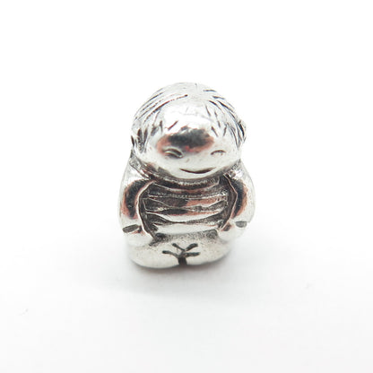 PANDORA 925 Sterling Silver Kleiner Junge Bead Charm