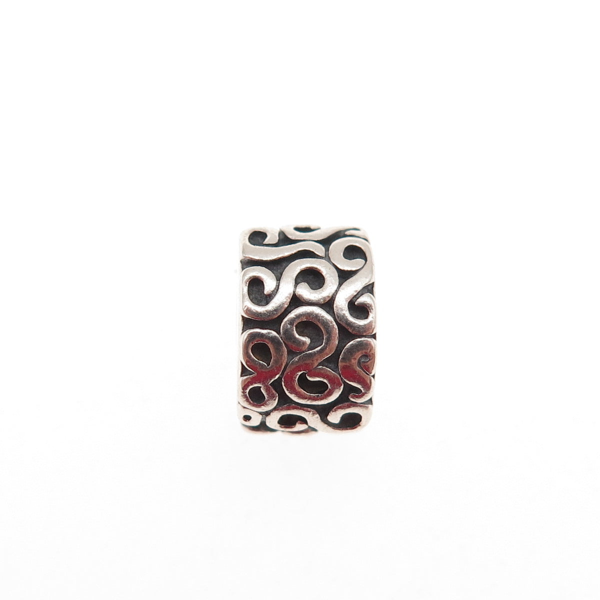 Pandora 925 Sterling Silver S Swirl Clip Charm