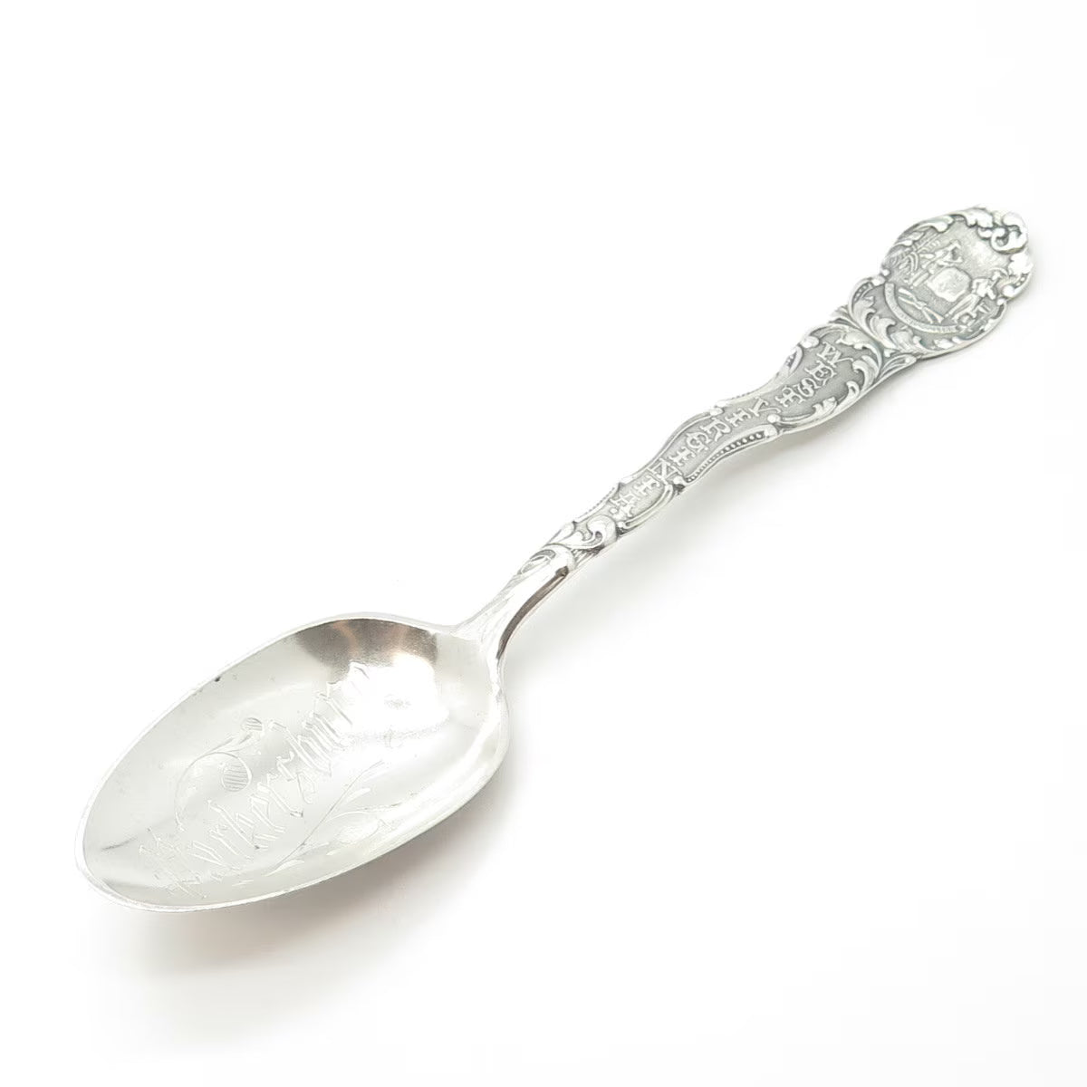 925 Sterling Silver Antique Art Deco Towle West Virginia States & Cities Spoon