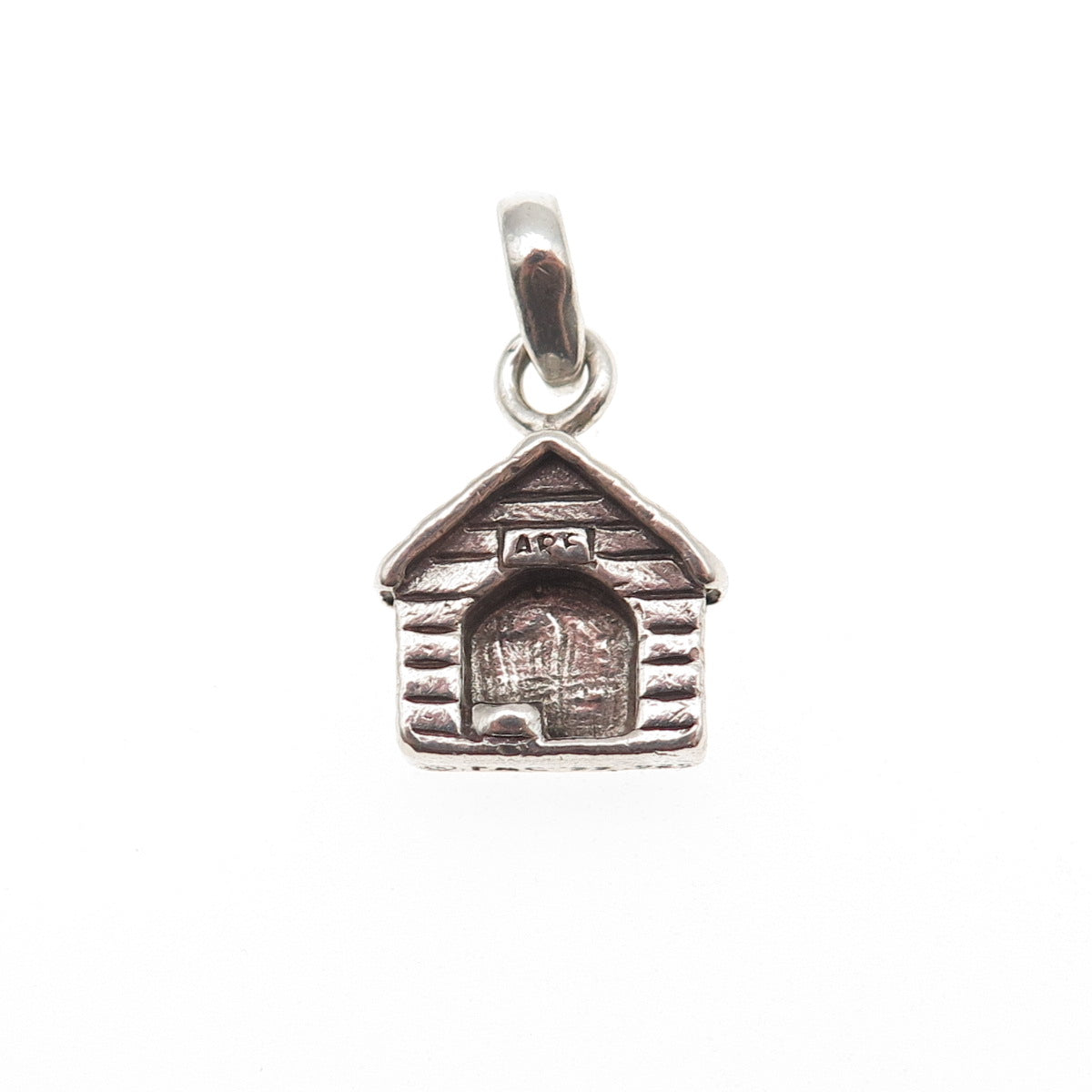 Lisa Greene 925 Sterling Silver Vintage 1999 Arf Dog House Mini Charm Pendant