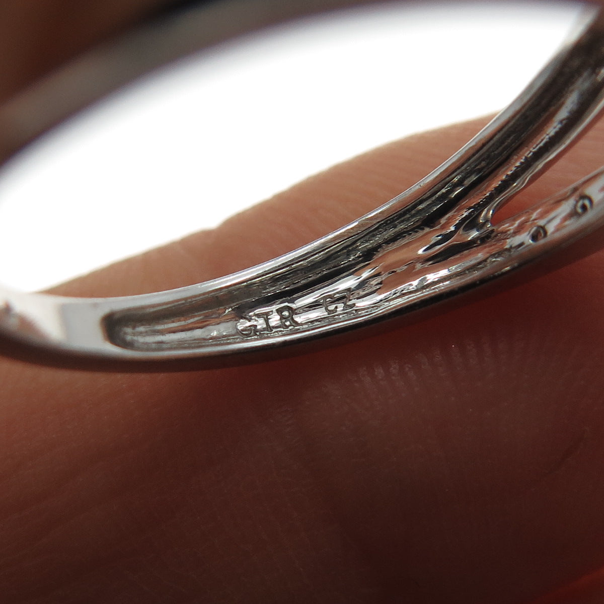 925 Sterling Silver Real Pink Sapphire & C Z Interlocked Ring Size 7