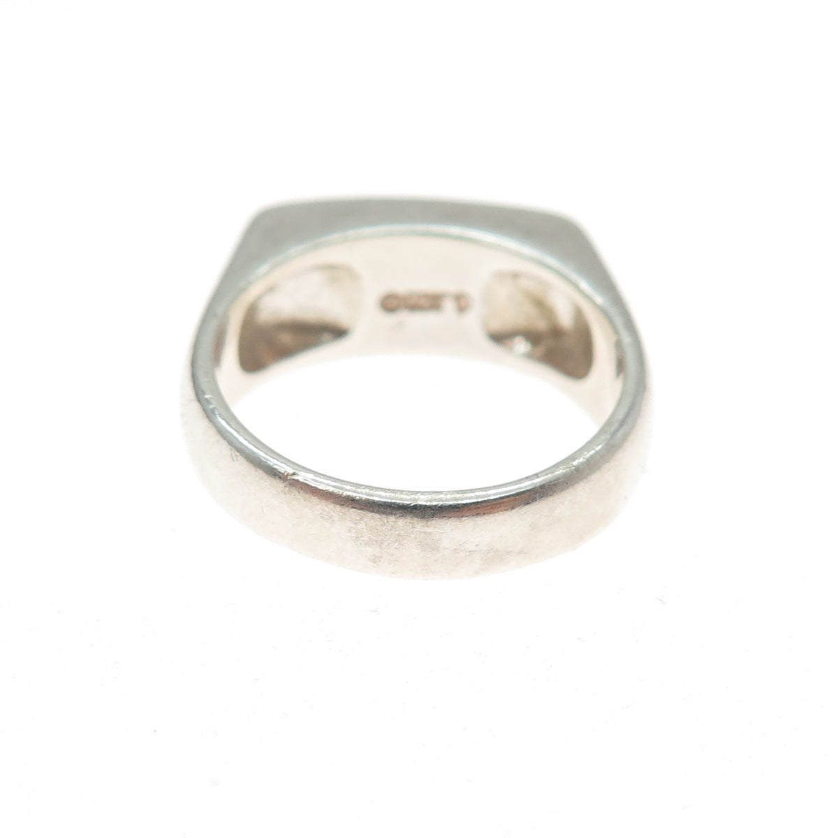 CAROLYN POLLACK Sterling Silver Vintage Turquoise Lapis Onyx & MOP Ring Size 6.5