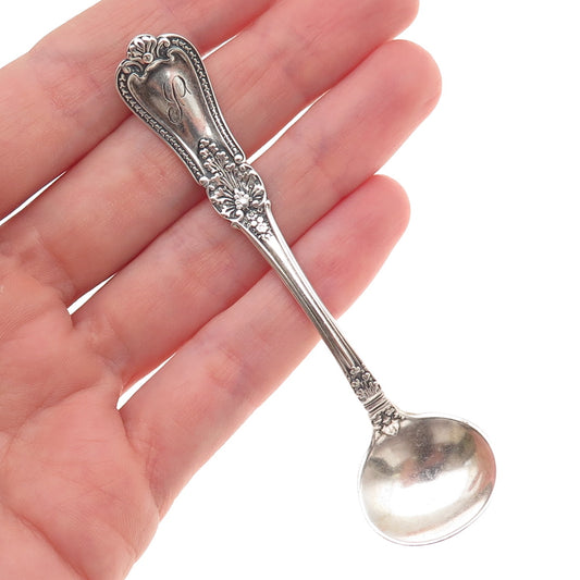 Gorham 925 Sterling Silver Antique 1893 Kensington Salt & Spices Spoon
