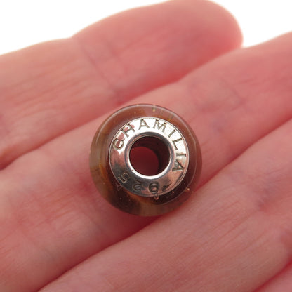 Chamilia 925 Sterling Silver Murano Glass Slide Bead Charm
