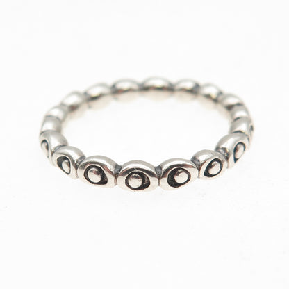 PANDORA 925 Sterling Silver Celebration Band Ring Size 7.5