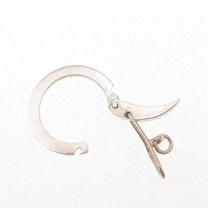 800 Silver Vintage Egypt Key Fob Ring