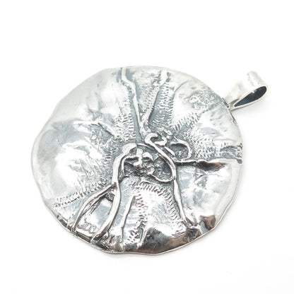 925 Sterling Silver Vintage Modernist Pendant