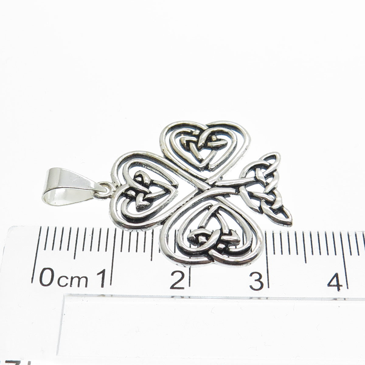 925 Sterling Silver Vintage Celtic Cross Pendant