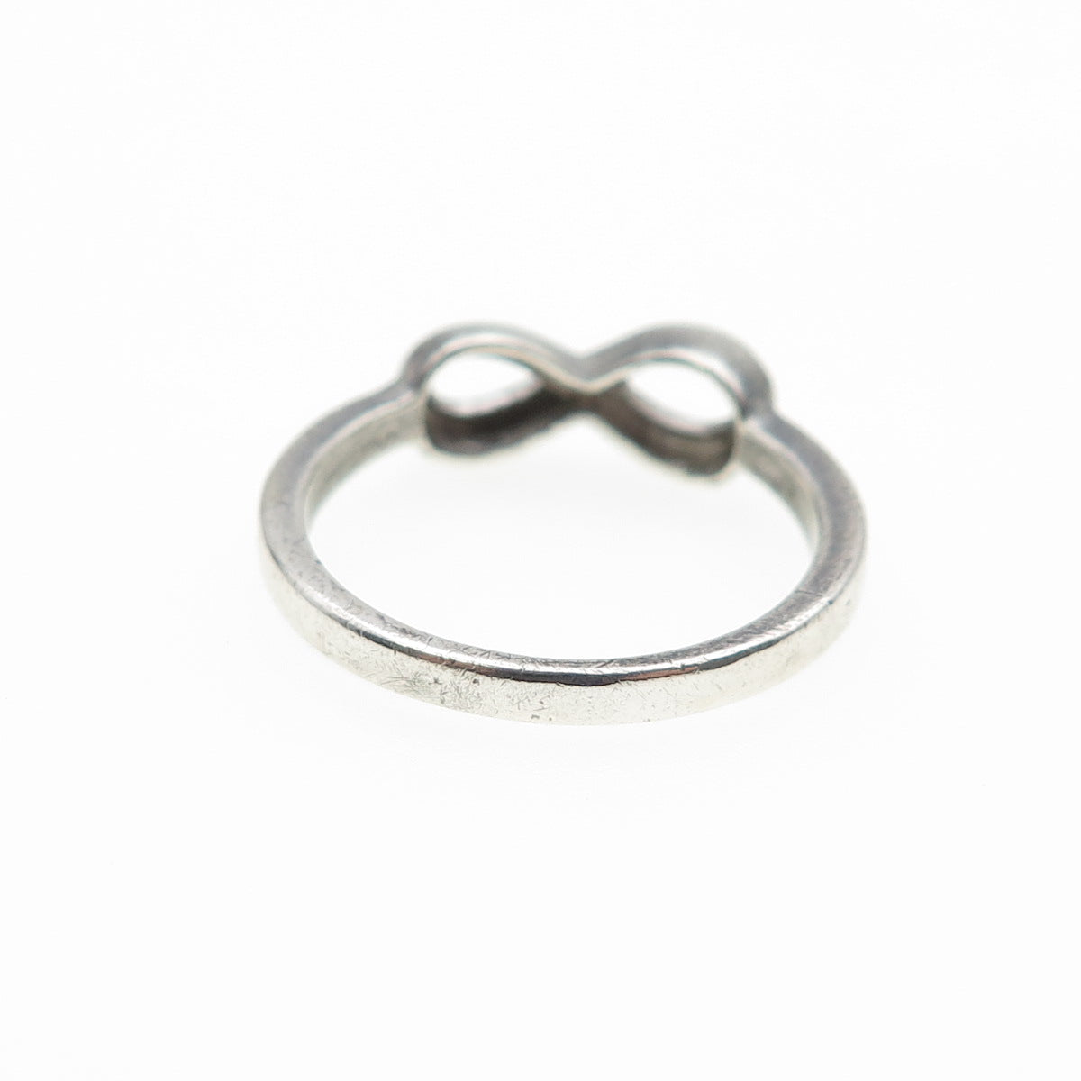 LUCENT 925 Sterling Silver Vintage Best Friends Infinity Ring Size 6.75