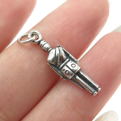 925 Sterling Silver Antique Art Deco Royal Guard 3D Pendant