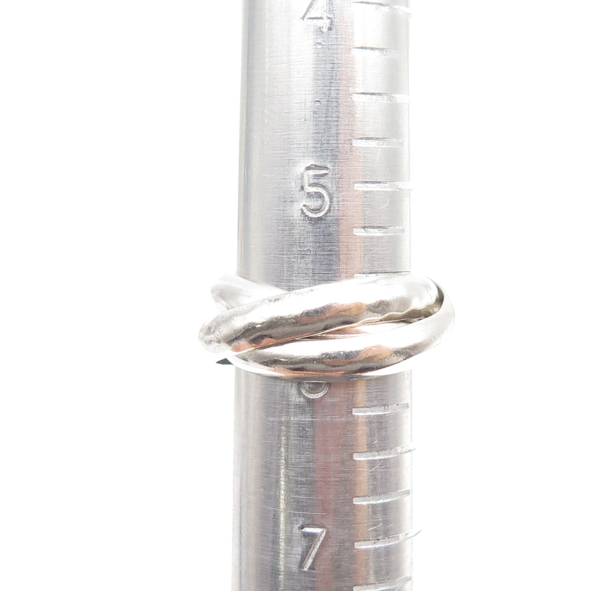 SILPADA 925 Sterling Silver Vintage Interlocked Trinity Band Ring Size 6