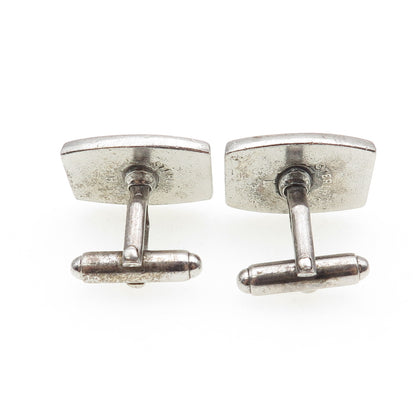 925 Sterling Silver Antique Art Deco Enamel ID Cufflinks
