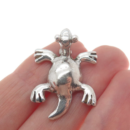 950 Silver Vintage Lizard Minimalist Pendant