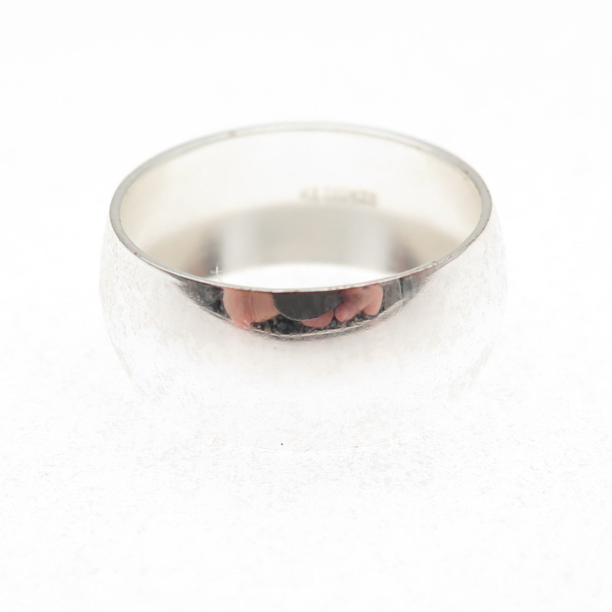 925 Sterling Silver Vintage Wide Band Ring Size 7