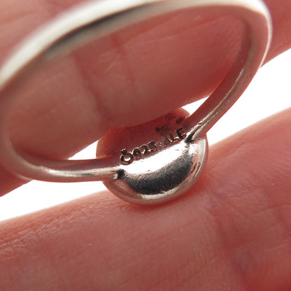 PANDORA 925 Sterling Silver Ball Ring Size 7.75