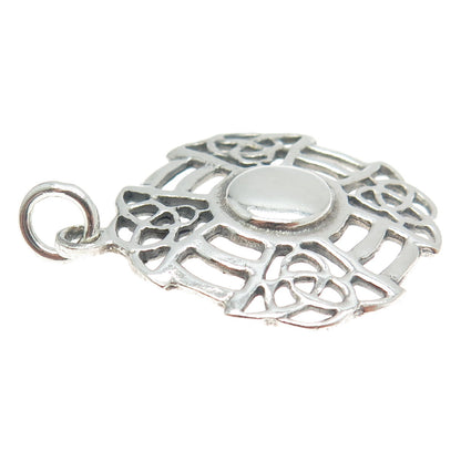 925 Sterling Silver Vintage Celtic Cross Pendant