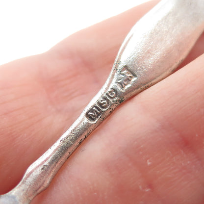 MALTBY STEVENS & CURTISS CO. 925 Sterling Silver Antique Salt & Spices Spoon