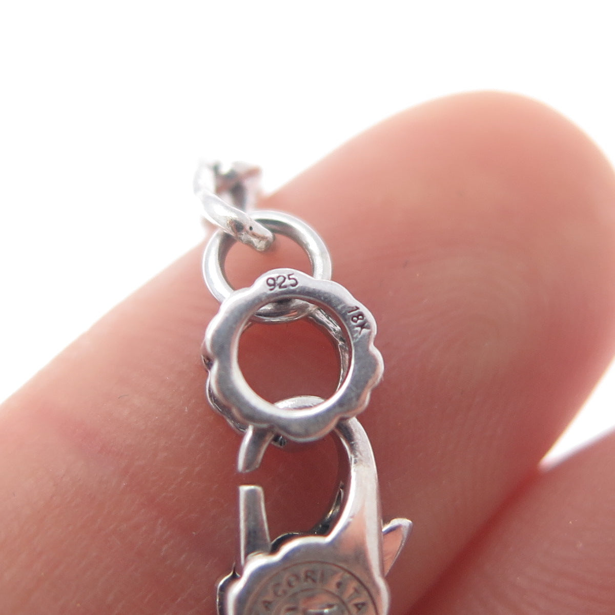 TACORI 18K Gold & 925 Sterling Silver Crescent Eclipse Chain Necklace 18"