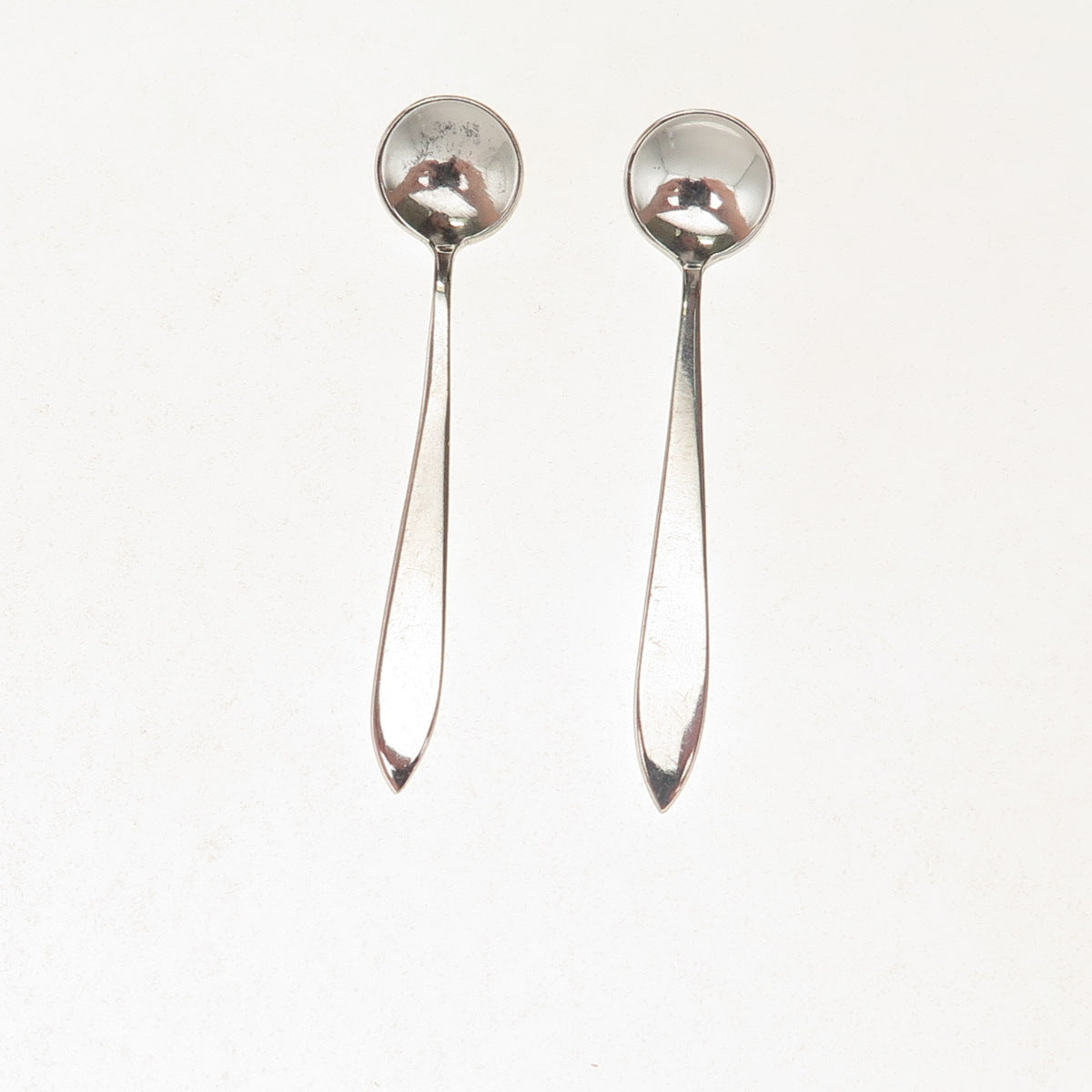 Kirk Stieff Sterling Silver Vintage 1957 Cynthia SET of 2 Salt & Spices Spoons