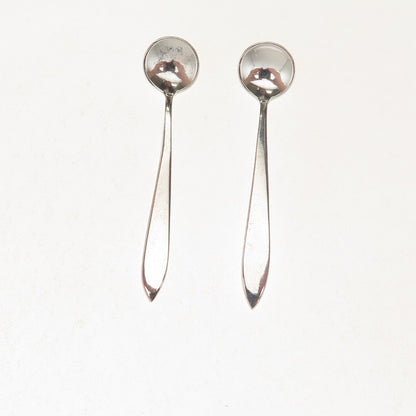 Kirk Stieff Sterling Silver Vintage 1957 Cynthia SET of 2 Salt & Spices Spoons