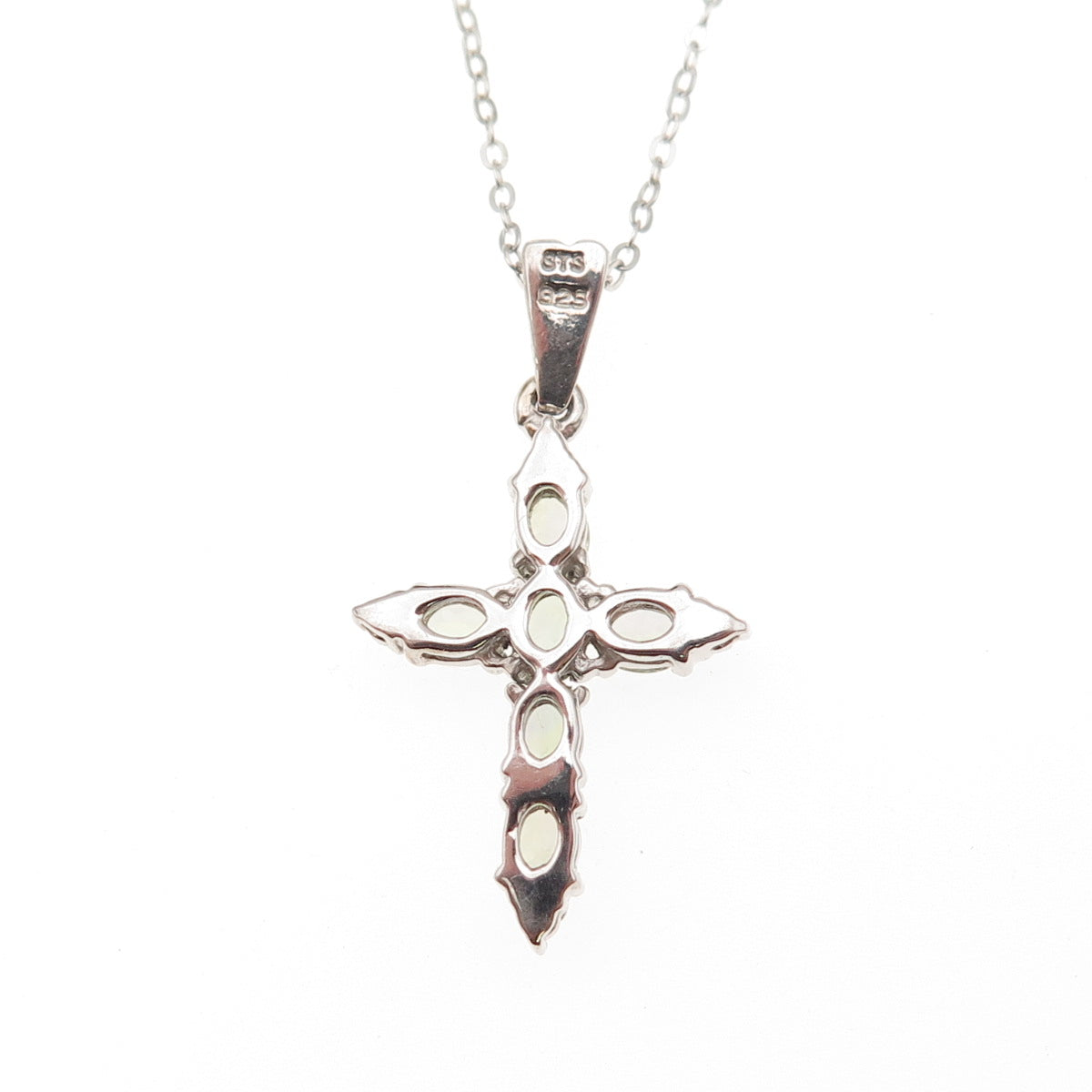 Chuck Clemency 925 Sterling Silver Real Green Amethyst & Tanzanite Necklace 20"