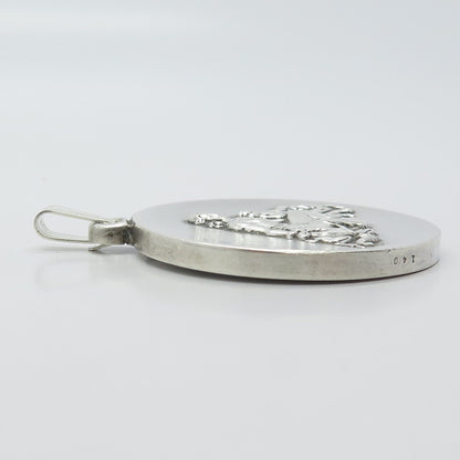 925 Sterling Silver Vintage The Wittnauer Mint Mother O Mine R. Kipling Pendant