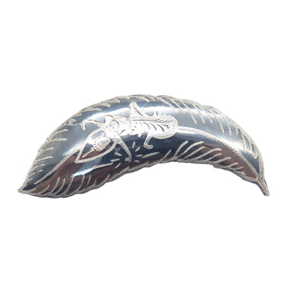 925 Sterling Silver Antique Siam Niello Hindu Goddess Feather Pin Brooch