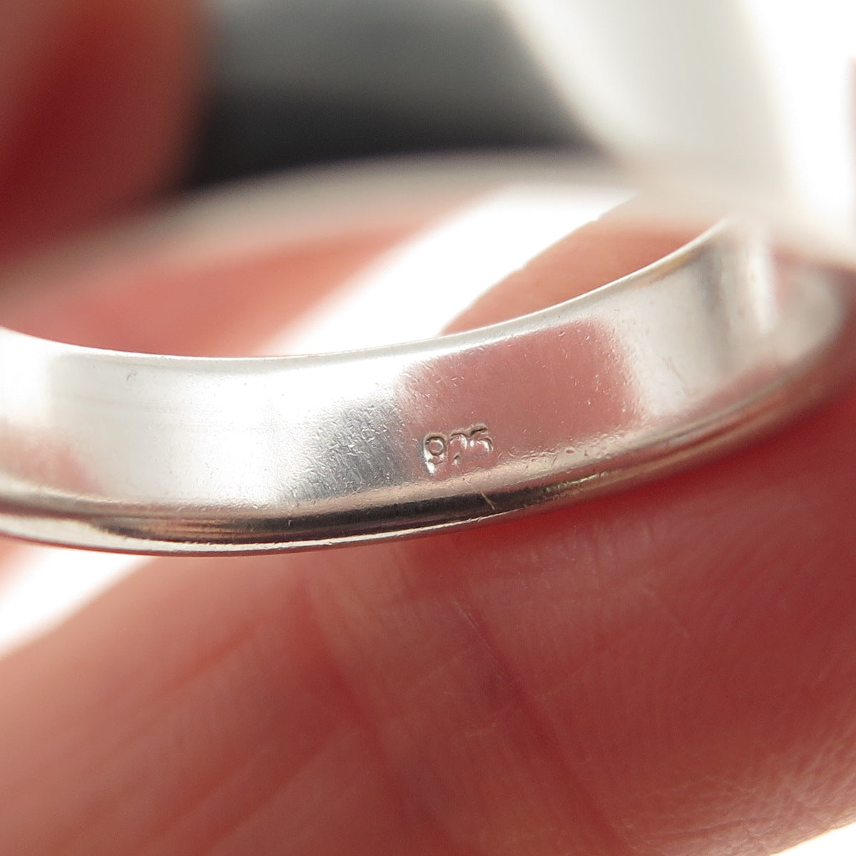 925 Sterling Silver Vintage Wedding Band Ring Size 7