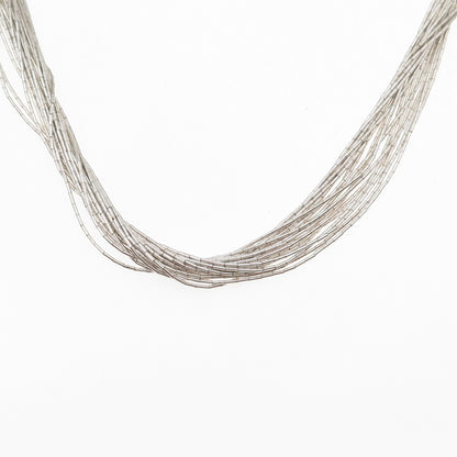 Sunrise Old Pawn Sterling Silver Vintage Multi-Strand Liquid Chain Necklace 24"