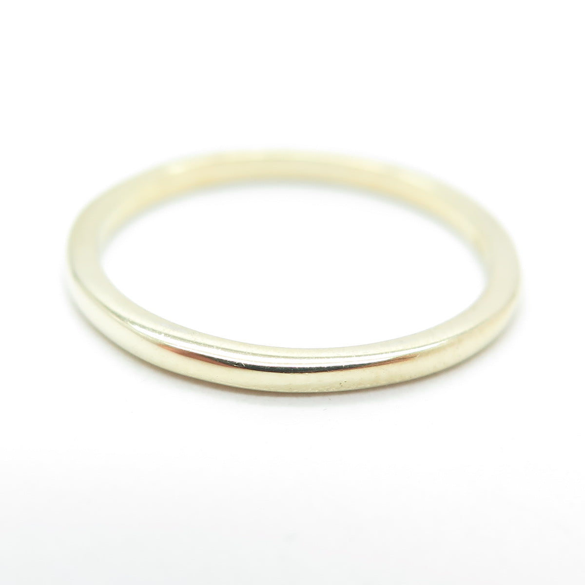 DEE BERKLEY JEWELRY 925 Sterling Silver Gold Plated Classic Band Ring Size 6