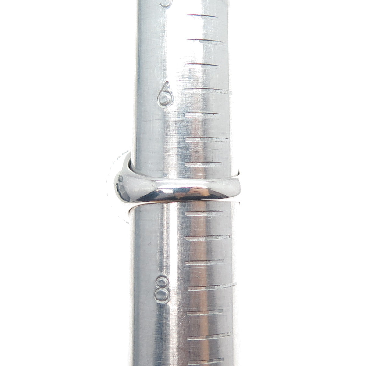 925 Sterling Silver Vintage Real Black Onyx & White Topaz Modernist Ring Size 7