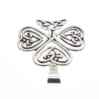 925 Sterling Silver Vintage Celtic Cross Pendant