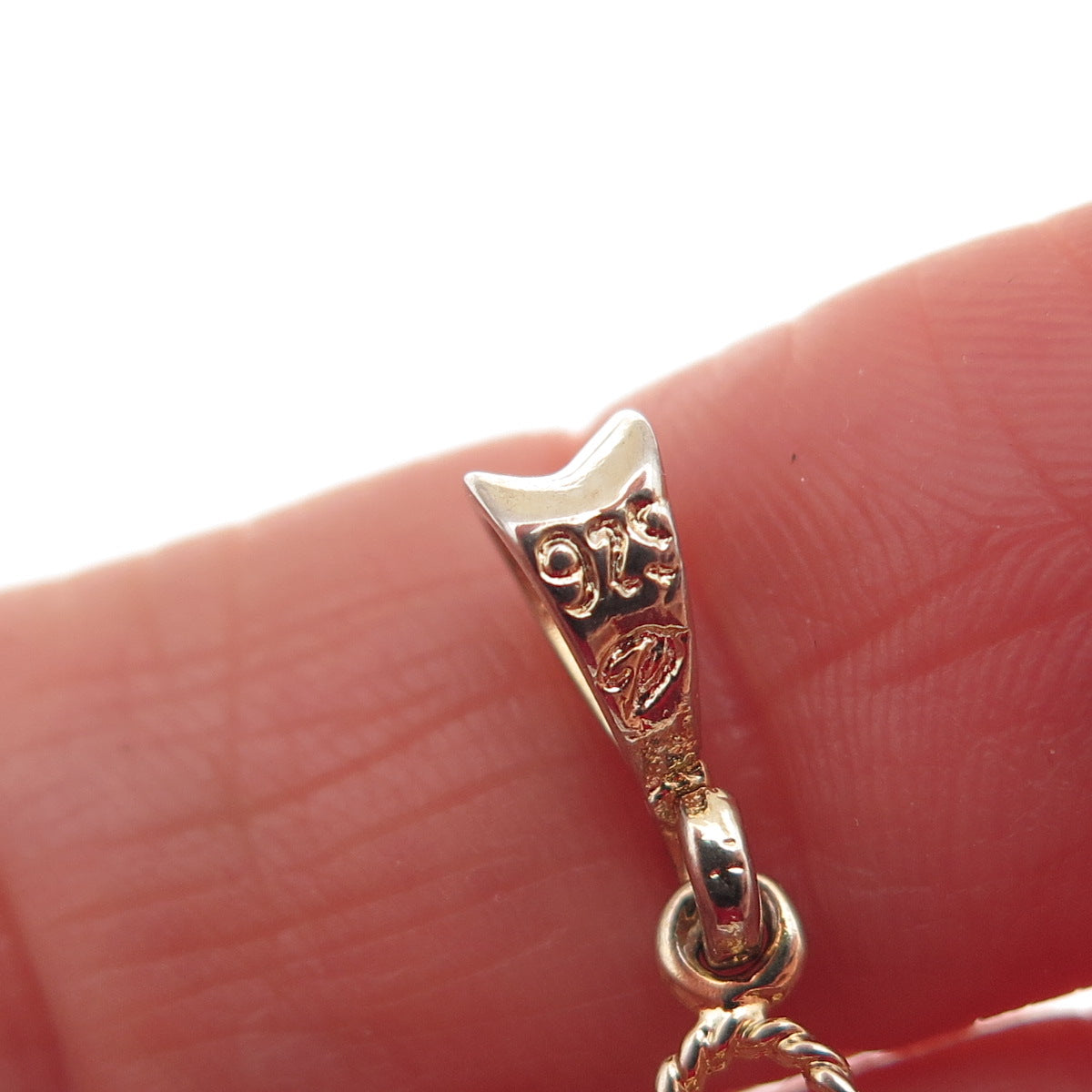 925 Sterling Silver Gold Plated Cross Charm Pendant