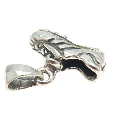 925 Sterling Silver Vintage Football Boots 3D Pendant