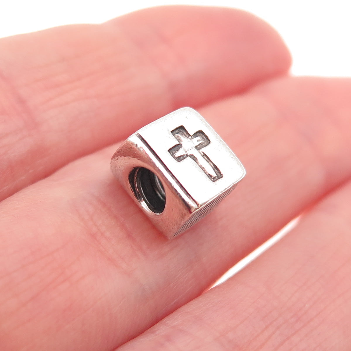Pandora 925 Sterling Silver Bible Slide Bead Charm