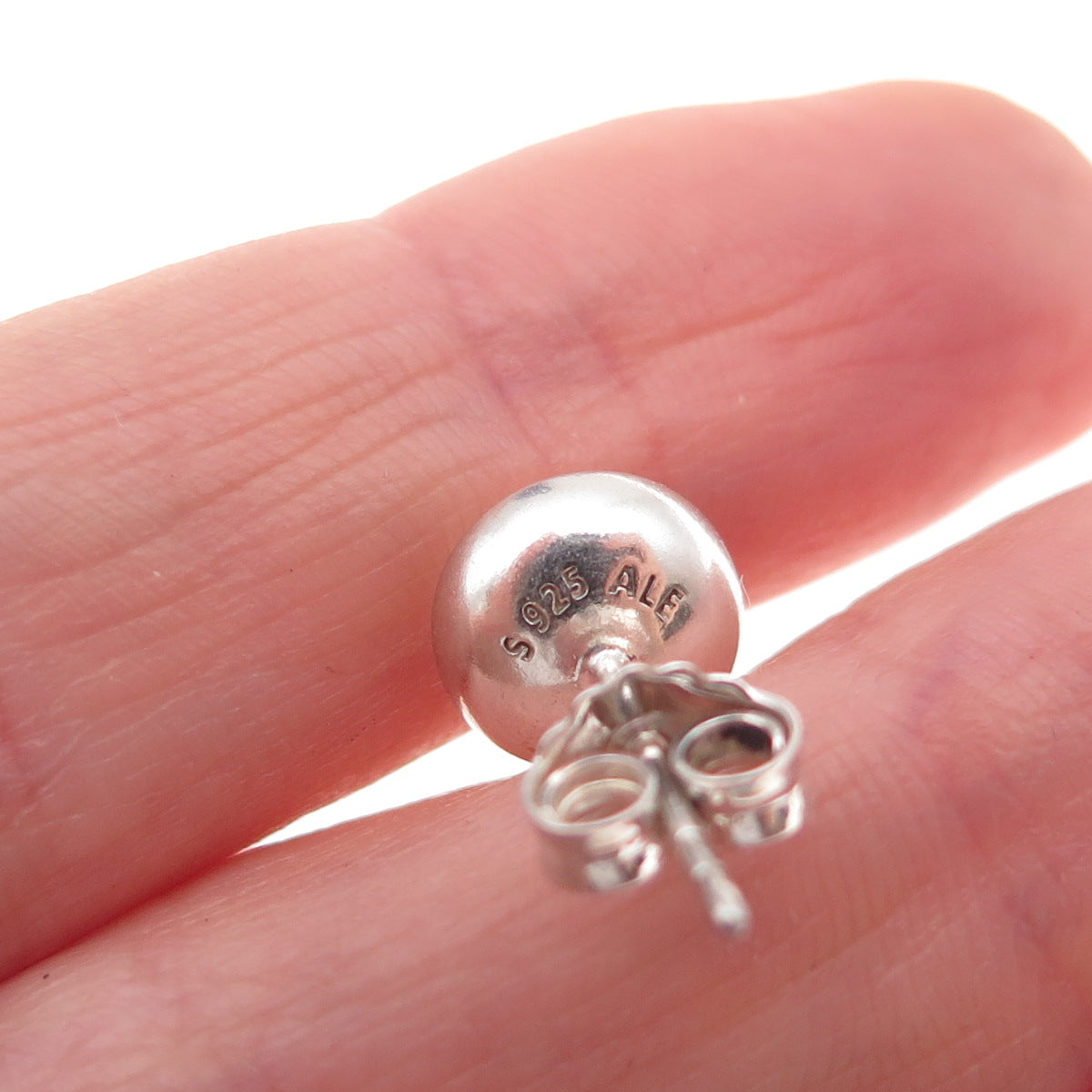 Pandora 925 Sterling Silver Clear Crystal April Birthstone Droplet Stud Earrings