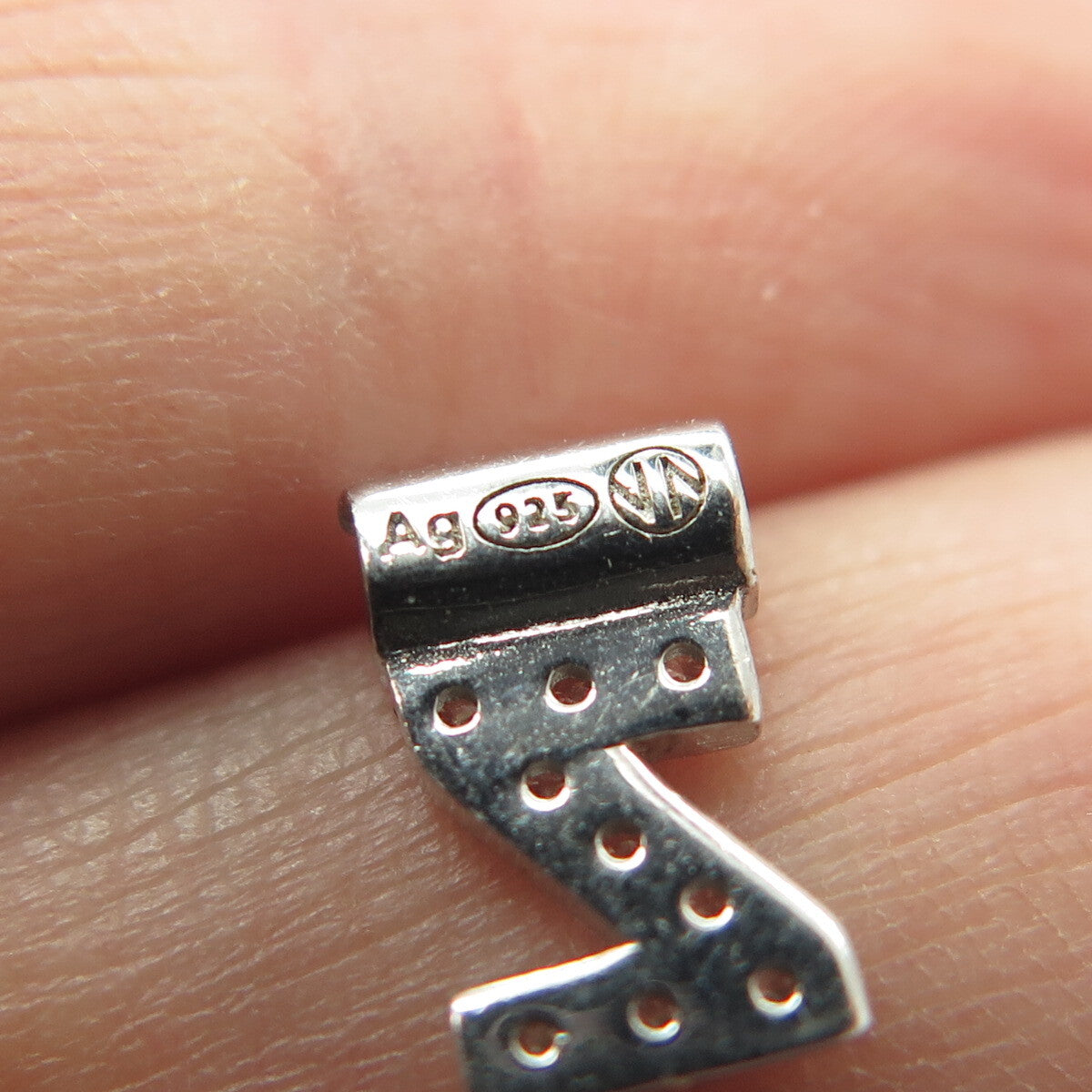 NOMINATION Italy 925 Sterling Silver C Z Letter "Z" SeiMia Pendant