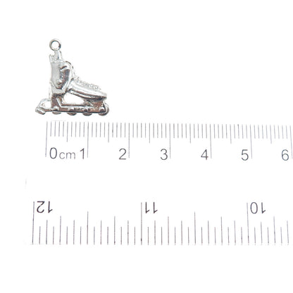 RQC REMBRANDT 925 Sterling Silver Vintage Roller Skate Shoe Charm Pendant