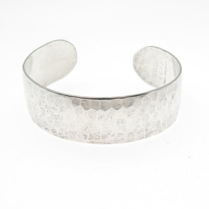 REED & BARTON 925 Sterling Silver Vintage Hammered Adjustable Bracelet 7" X642