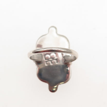 Edward Becenti Old Pawn 925 Sterling Silver Vintage Boulder Opal Ring Size 6.5